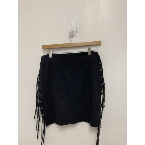 Moussy Blank Mini Fringe Body Con Skirt Size One Size - Picture 2 of 5